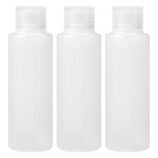 comet 掀蓋式分裝瓶 100ml, 透明色, 3個