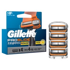 Gillette 吉列 2024ProGlide電動刮鬍刀頭, 1組, 4入