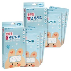 아가드 돗투돗 열냉각시트 쿨 해열 냉찜질팩 쿨링패치 블루, 6개입, 2개