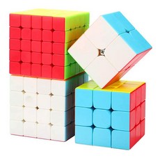 QYTOYS 奇藝 魔方格魔術方塊大禮盒 Set 轉動順暢 訓練邏輯推理與反應能力, 6色炫彩版, 1組