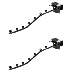 節省空間強力鋼製衣架, 黑色, 2個