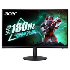 acer 宏碁 ED240Q 24" 曲面 電競 顯示器 16:9 VA FHD 180Hz 1ms 黑色 ED240Q S3