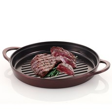 네오플램 레트로 쥬얼 그릴팬 레드루비, 1개, 26cm