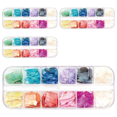 젤로젤로 네일 판자개 글리터 12종 세트, 4세트, 혼합색상