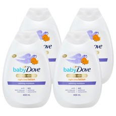 babydove 鎮靜保濕身體乳液, 4瓶, 400ml