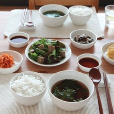 CCLIME 雙人韓式餐具12件組, 奶油白, 餐具7種