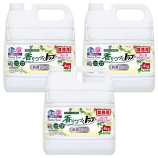 LION 獅王 柔軟洗衣精Sweet Harmony 陽光玫瑰, 3桶, 4kg