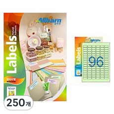 正確彩色標籤 淺綠色 雷射/噴墨兩用 6X16, 250個, 96格