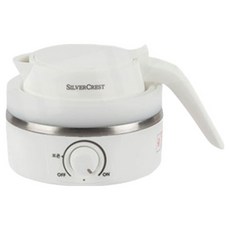 SILVERCREST 旅行矽膠可折疊無線電熱水壺+收納袋, HNZ-SR88DSK