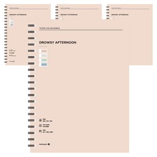 morning glory 6000 主題色SP線圈筆記本 16開 左翻, 4個, 隨機出貨