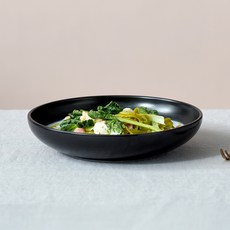 BOWLBOWL 韓國製 復古系列 義大利麵碗, 午夜黑, 1個