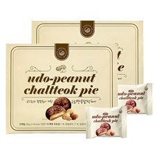 CW 牛島花生年糕巧克力派, 258g, 2盒