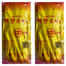 HAYANSON 韓國製迷你橡膠手套, 黃色, 2個, 中(M)