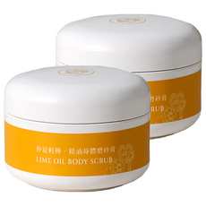 DR.GRANDMA 阿嬤的配方 仲夏輕檸精油身體磨砂膏, 350g, 2罐