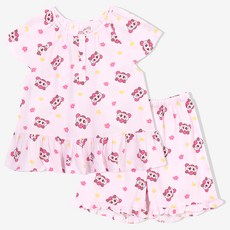 PremierFam 女童款 奇妙萌可 嫘縈五分睡衣 上下衣套裝