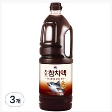 사조 참치액, 2.1kg, 3개, 1.8L