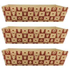 KAI 貝印 House 長方蛋糕紙模 DL-6161 (大) 9x19.5x4.5cm 耐熱200度, 牛皮色, 3個