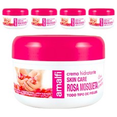 Amalfi 玫瑰果油嫩白淨透緊緻霜 舒緩緊張壓力 回復透亮白 回復最佳油水平衡 100%歐洲製造, 200ml, 5罐