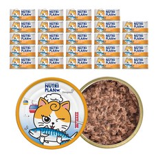 동원뉴트리플랜 고양이 간식캔, 참치와 고등어, 90g, 24개