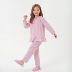 PremierFam 兒童款 Catch! Teenieping 紗染九分睡衣上下套裝