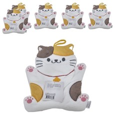 MORINO 摩力諾 造型擦手巾 24 x 35cm 發財貓, 1條, 6條