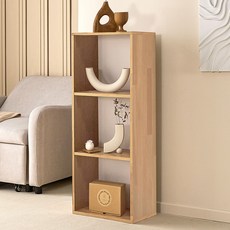 양지가구 공간박스 책장, 멀바우, 3단