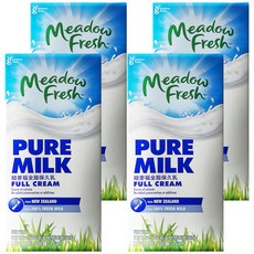 Meadow Fresh 紐麥福 全脂保久乳 100%生乳, 1L, 4瓶