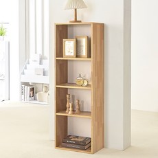 양지가구 공간박스 책장, 멀바우, 4단