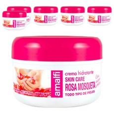 Amalfi 玫瑰果油嫩白淨透緊緻霜 舒緩緊張壓力 回復透亮白 回復最佳油水平衡 100%歐洲製造, 200ml, 6罐