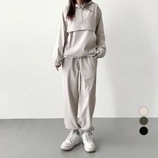 JAL BBA JEAN 女款半拉鍊長袖運動T恤+長褲