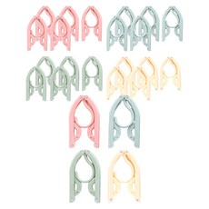 다용도 휴대용 접이식 옷걸이, 랜덤발송, 24개