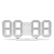 Kinyo TD395 LED 立體數字鐘 215 x 38 x 85mm 167g, 白色