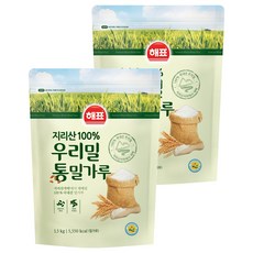 Sajo Woori 小麥全麥麵粉, 2個, 1.5kg