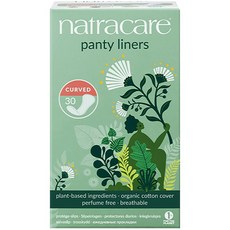 natracare 英國奈卡 衛生護墊, 30片, 1盒, 曲線型(16cm)