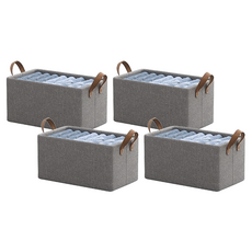 鋼架收納盒 46 x 30 x 20cm 453g, 4個, 灰色