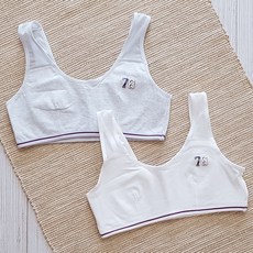 青少年學生內衣 第1階段 肩部網眼78 2件組