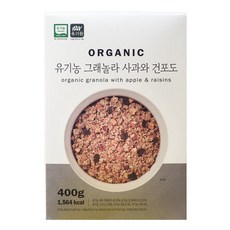 Yougaone 格蘭諾拉麥片 蘋果葡萄乾口味, 400g, 1盒