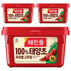 CJ Haechandle 好餐得 韓國米&日曬辣椒醬, 1.8kg, 3個