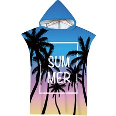 Selene 夏日連帽沙灘巾 75 x 110 cm, A11, 1個