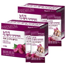 뉴트리디데이 다이어트 자색 고구마 쉐이크 14p, 350g, 2개