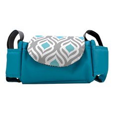 vanibaby 母嬰生活 推車掛袋, 藍色孔雀羽, 1個