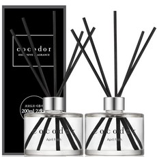 코코도르 디퓨저 200ml x 2p + 섬유스틱 10개 세트, 에이프릴프레쉬