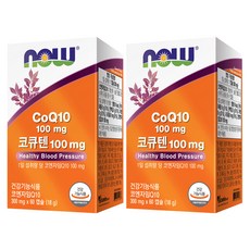 NOW Foods 輔酶Q10膠囊 18g, 60顆, 2盒
