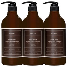 루엔셀 맥주효모 탈모 샴푸, 3개, 1L