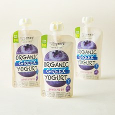 상하목장 유기농 인증 그릭 요거트 블루베리 & 케일, 120g, 3개입, 1개