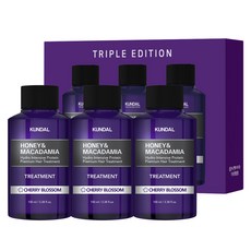 쿤달 허니 앤 마카다미아 헤어 트리트먼트 체리블라썸향, 100ml, 3개