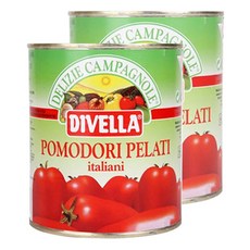 DIVELLA 德威樂 去皮番茄罐頭, 800g, 2個