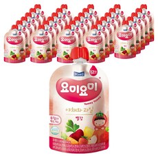 요미요미 야채와 과일 주스, 빨강, 100ml, 48개