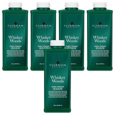 Clubman 威士忌森林爽身粉, 255g, 5瓶