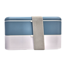 monbento 長方形雙層便當盒 500ml 靜謐牛仔 1個, 1組